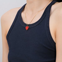 Speak Your Heart/ 愛/做 Do/Love Necklace • Red/Black