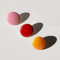 Circle Studs • Orange