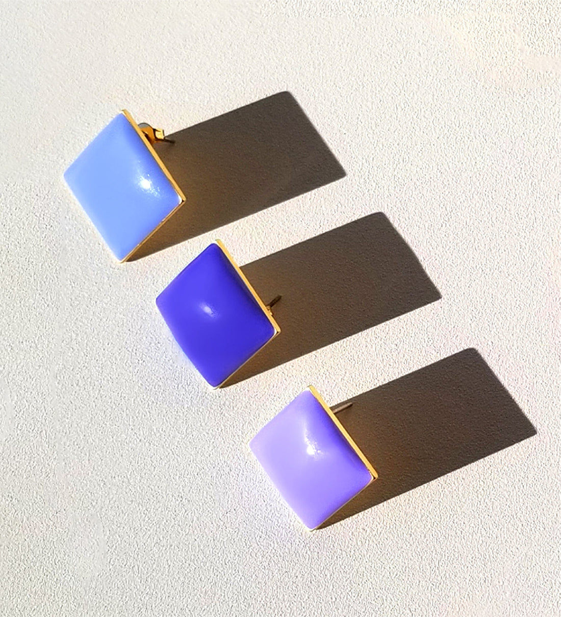 Diamond Studs • Royal Blue