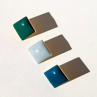 Diamond Studs • Forest Green