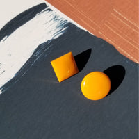 Diamond Studs • Orange