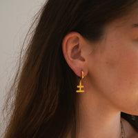 Five Elements / Earth Earrings • Brown & Yellow