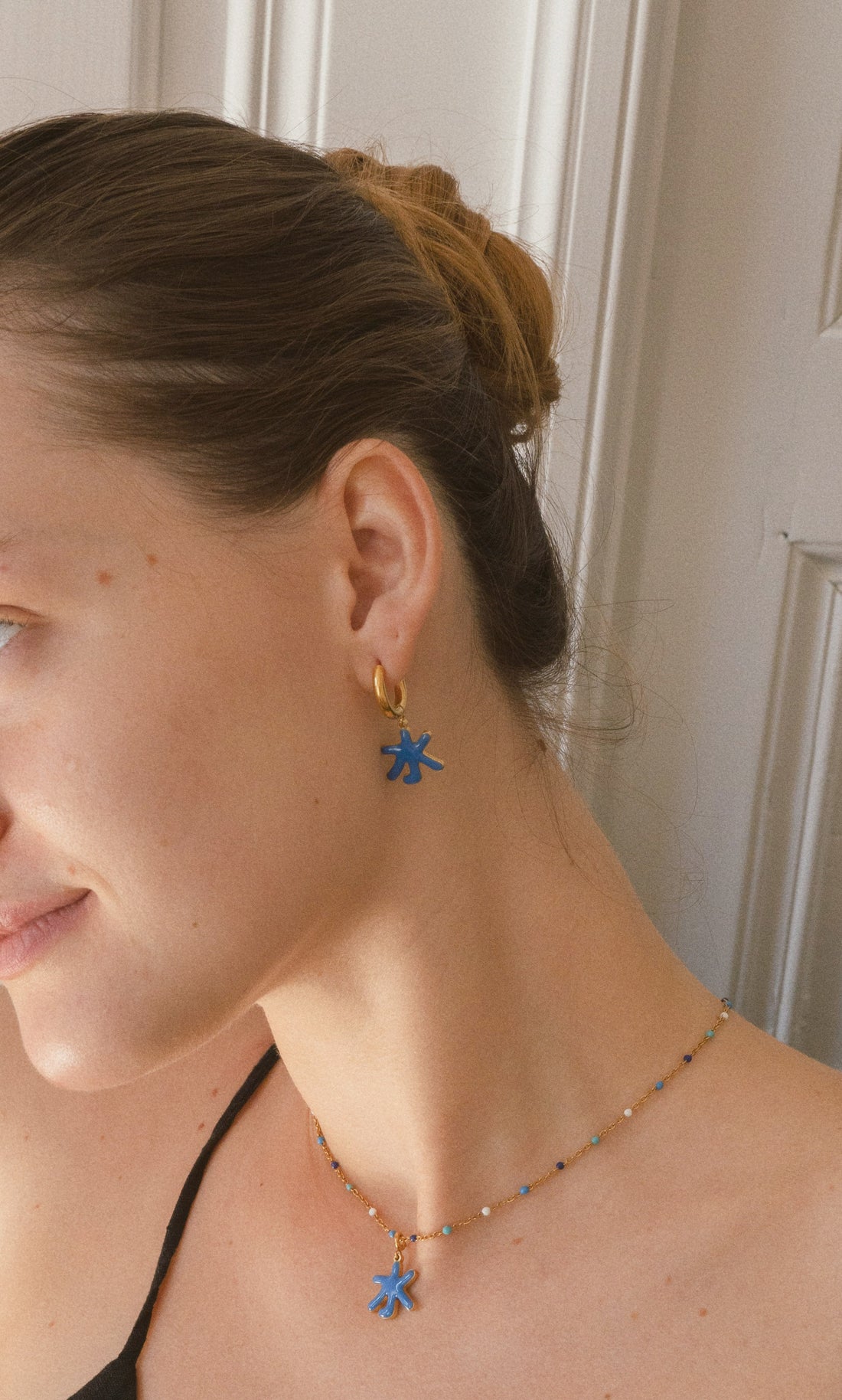 Five Elements / Water Earrings • Cobalt & Cyan