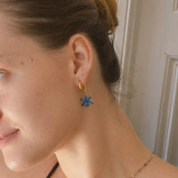 Five Elements / Water Earrings • Cobalt & Cyan
