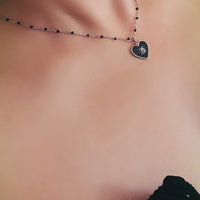 Speak Your Heart/ 酒 Alcohol Steel Necklace • Black