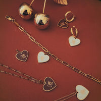 Speak Your Heart/ 酒/鬼 Alcohol/Ghost Necklace • Red/Cream