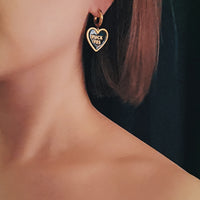 Fuck Yes Earrings black / Reversible