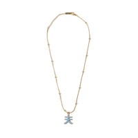 Five Elements / Divine Necklace • Sky Blue & Mint / Beige & White