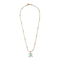 Five Elements / Divine Necklace • Sky Blue & Mint / Beige & White