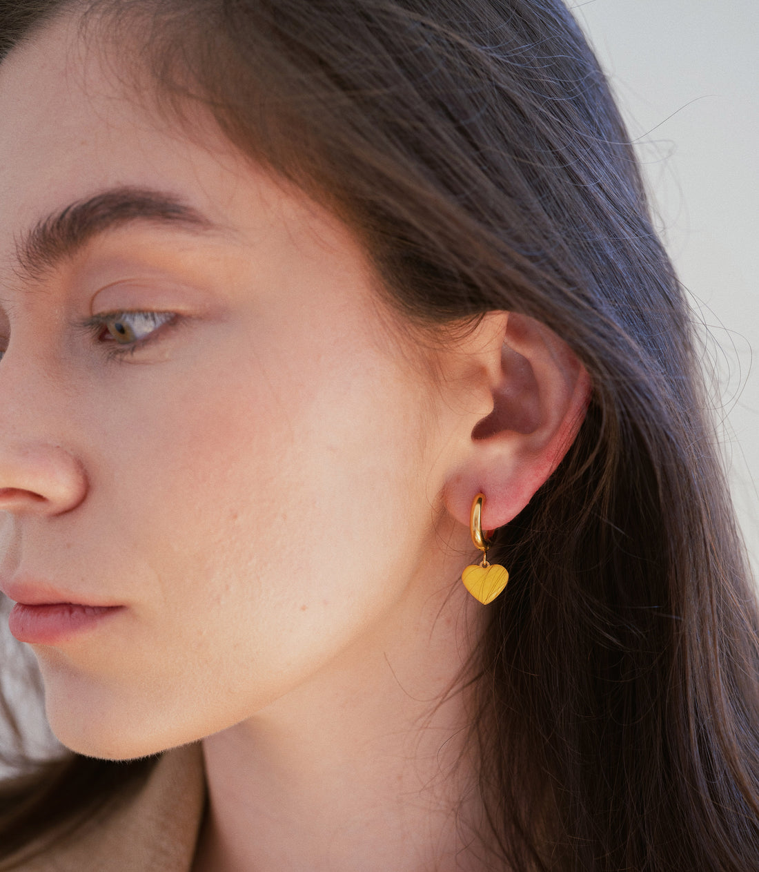 Sparkle Heart & Star / Hoops • Yellow & Orange