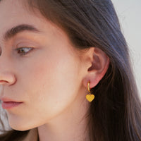 Sparkle Heart & Star / Hoops • Yellow & Orange