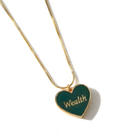 Health/ Wealth Necklace • Green/ Purple