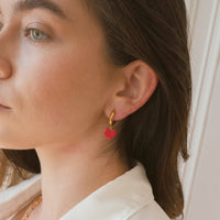 Sparkle Heart & Star / Hoops • Red & Pink