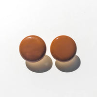 Circle Studs • Chocolate