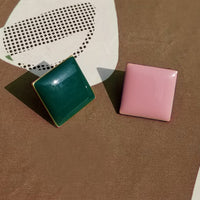 Diamond Studs • Forest Green