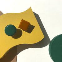 Diamond Studs • Forest Green