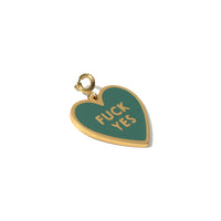 Fuck Yes Necklace • Forest Green