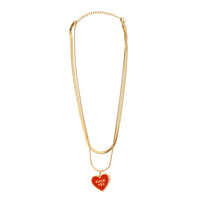 Fuck Yes Double Necklace • Red