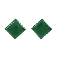 Diamond Studs • Forest Green