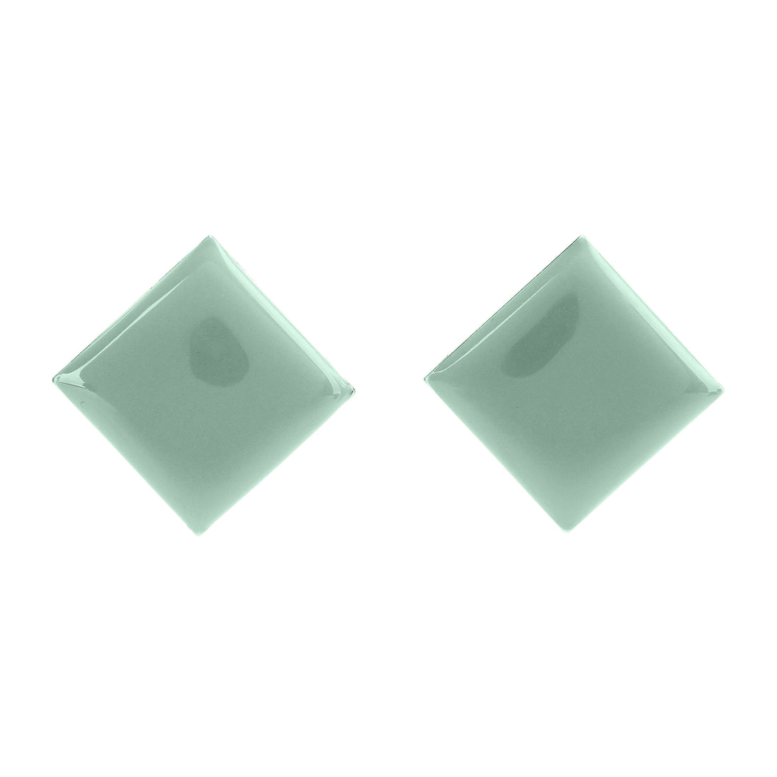 Diamond Studs • Pea Green