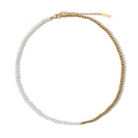 Not For Everyone Faux Pearl Necklace • Purple/Green