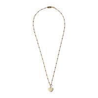 Humble Heart Necklace • Black & Cream