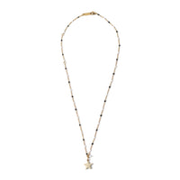 Shining Star Necklace • Black & Cream