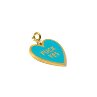 Fuck Yes Necklace • Cyan