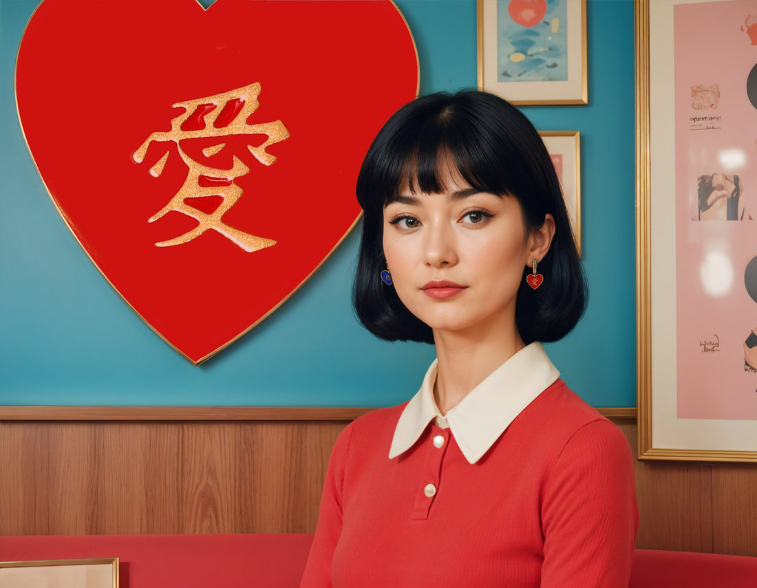 愛/做 Love/Do Earrings • Red/Black or Navy