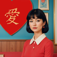 愛/做 Love/Do Earrings • Red/Black or Navy