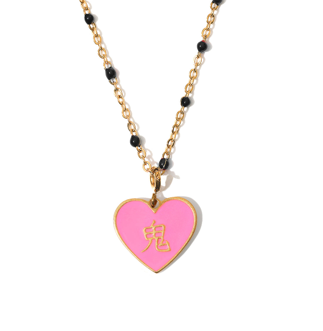 Speak Your Heart/ 酒/鬼 Alcohol/Ghost Necklace • Black