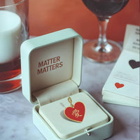 愛/做 Love/Do Reversible Pendant • Red/Navy or Black