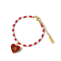 酒/鬼 Alcohol/Ghost / Bracelet • Red/Cream