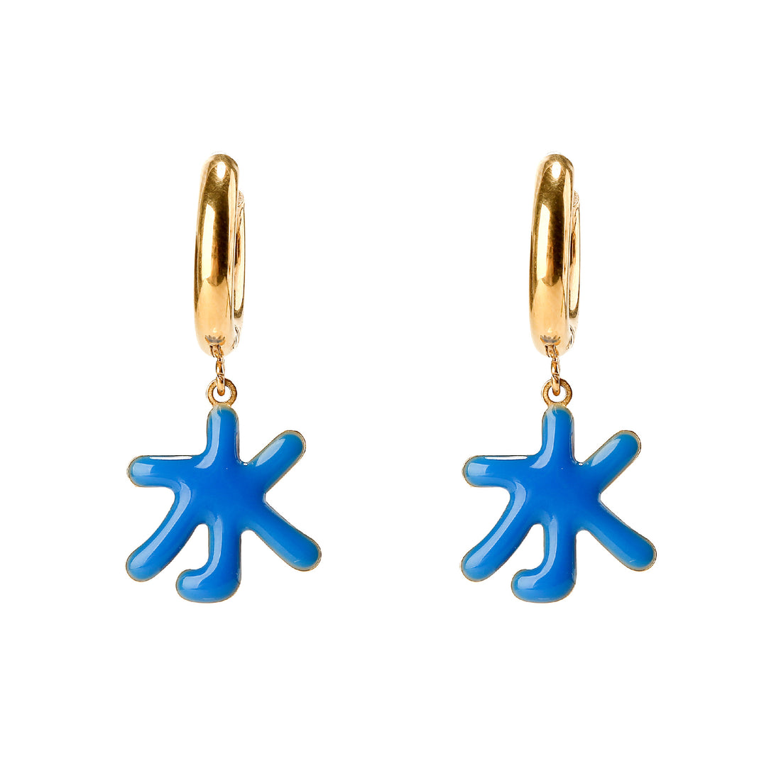 Five Elements / Water Earrings • Cobalt & Cyan