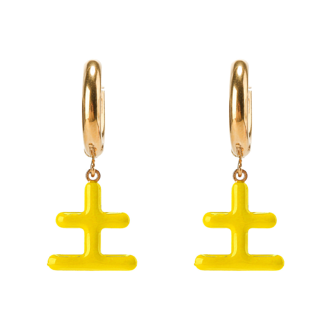 Five Elements / Earth Earrings • Brown & Yellow