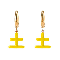 Five Elements / Earth Earrings • Brown & Yellow