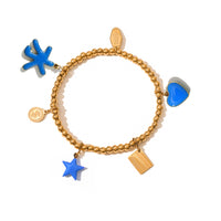 Five Elements / Lucky Water Bracelet • Cyan & Cobalt