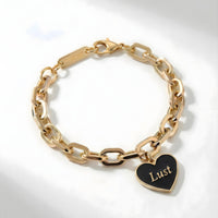 Love/ Lust Bracelet • Wine/ Black