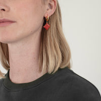 Hold Your Diamond / Hoops • Black & Maroon