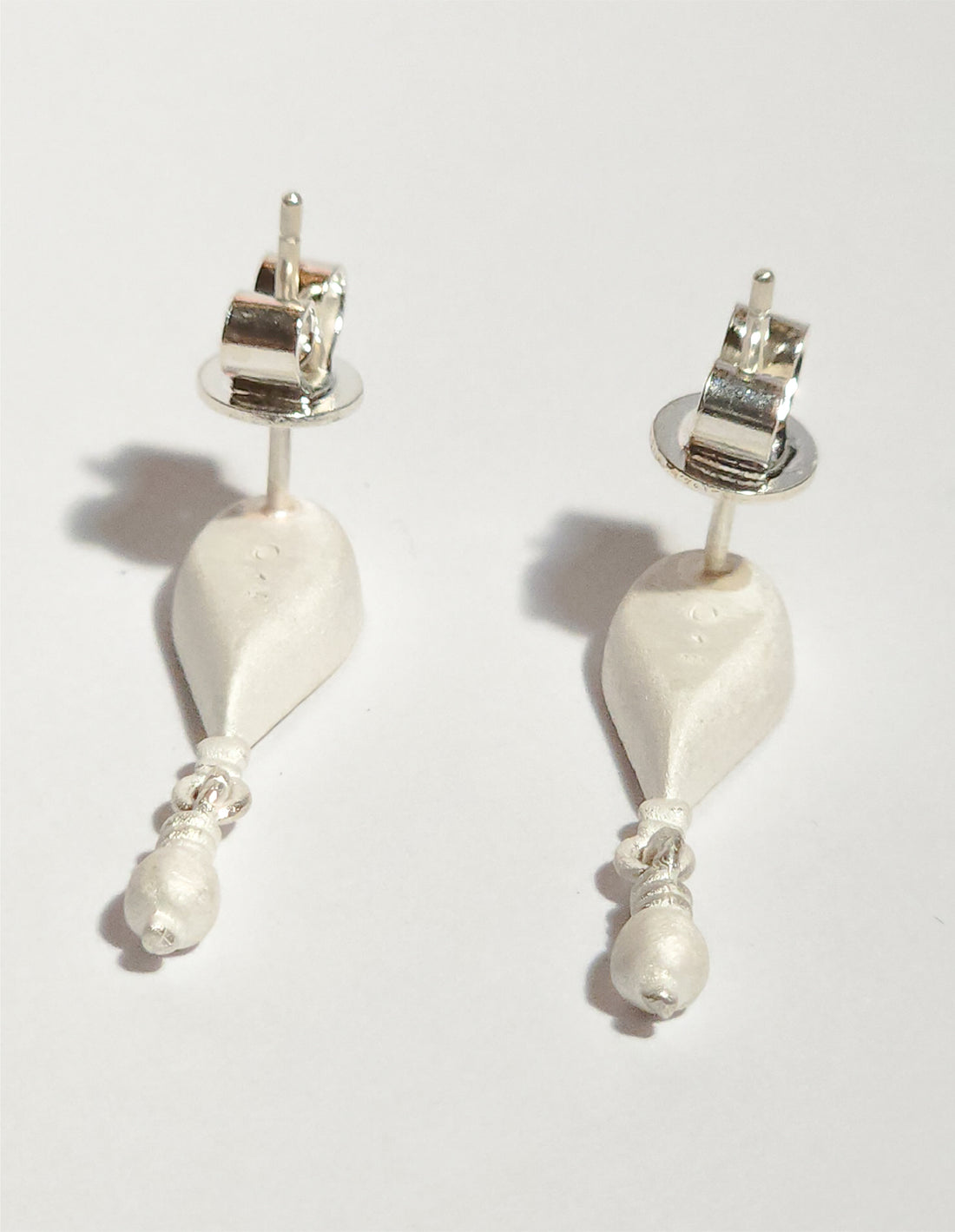 Sterling Silver Onyx Lake Pendant Stud Earrings