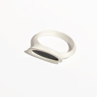 Sterling Silver Onyx Lake Dangle Ring