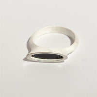 Sterling Silver Onyx Lake Dangle Ring