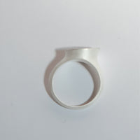 Sterling Silver Onyx Lake Round Ring