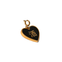 酒/鬼 Alcohol/ Ghost Reversible Pendant • Black/ Pink