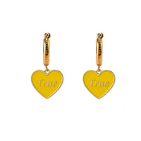 True/Rude Earrings • Yellow/ Pink