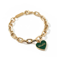 Health/ Wealth Bracelet • Green/ Purple
