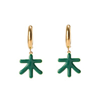 Five Elements / Wood Earrings • Forest & Grass