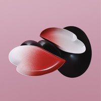 XI XING LE / Heart Trinket Dish • White Peach