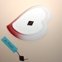 XI XING LE / Heart Trinket Dish • White Peach