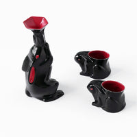 XI XING LE / Rabbit Drinks Serving Set • Black
